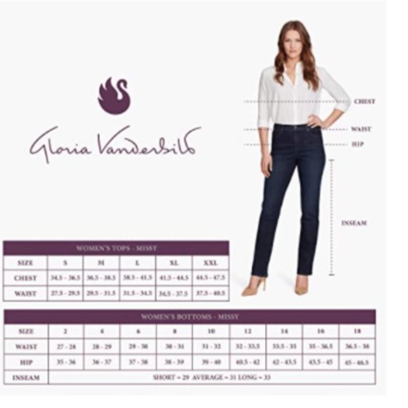 Gloria Vanderbilt Amanda Tapered Jean Hibscus - Picture 4 of 4